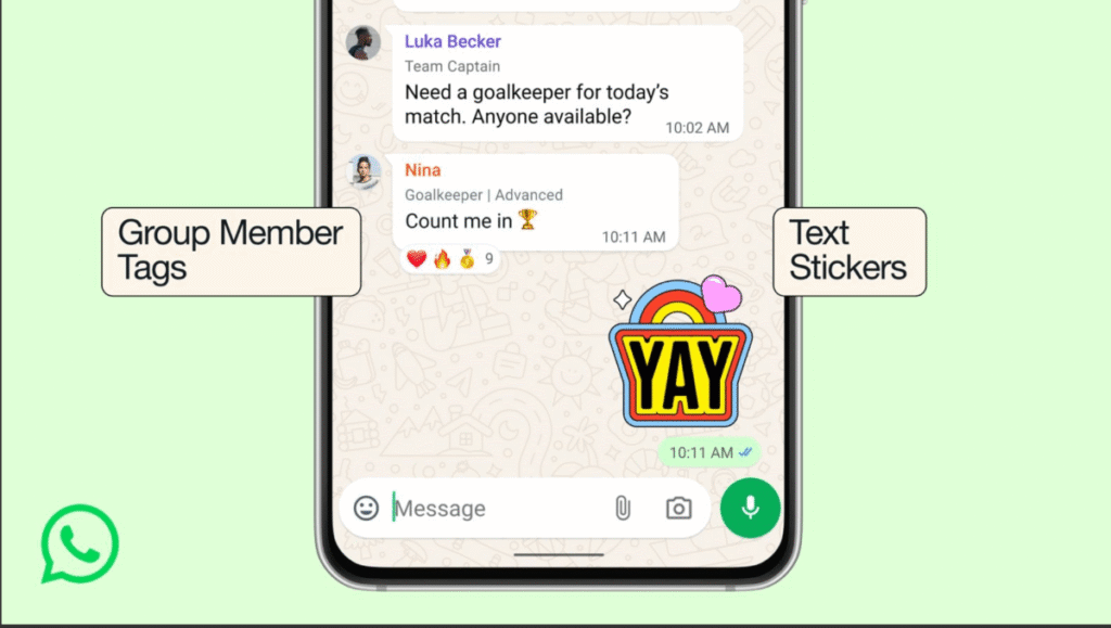 WhatsApp Member Tags: New Group Chat Features Launch Now
